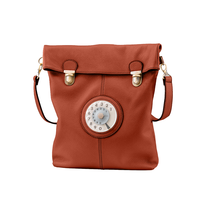 Flat phone bag magenta – - Main Image