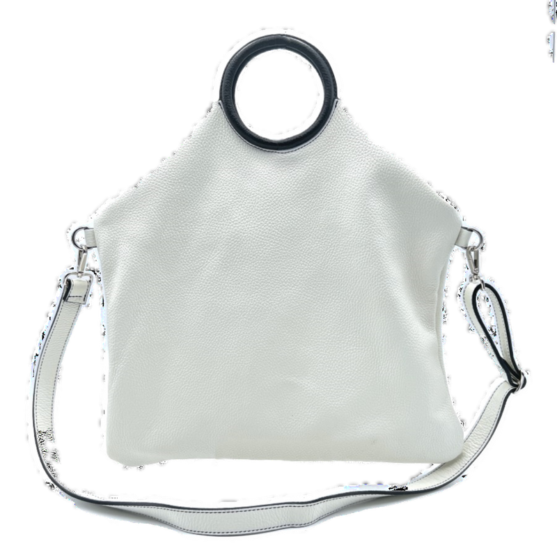 Bubble phone bag bianco-nero
