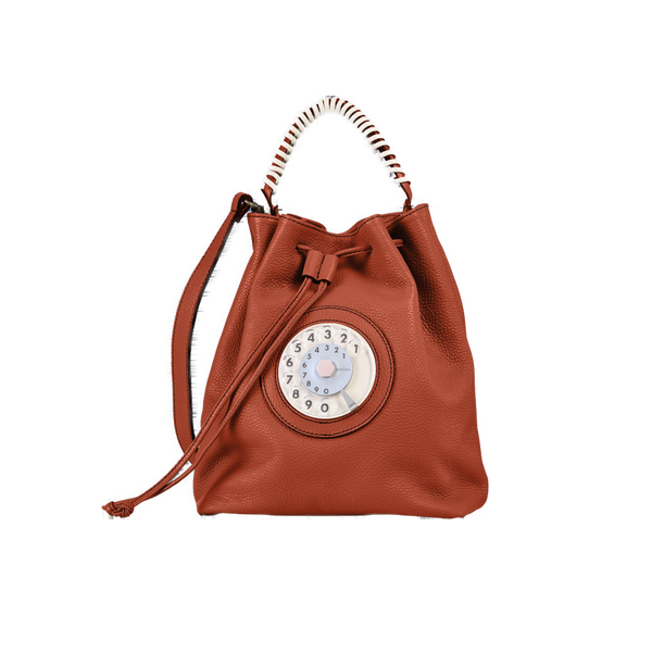 Bucket phone bag cotto