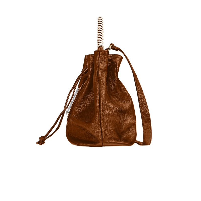 Bucket phone bag caramello