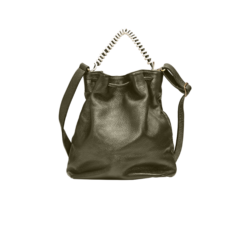 Bucket phone bag verde oliva