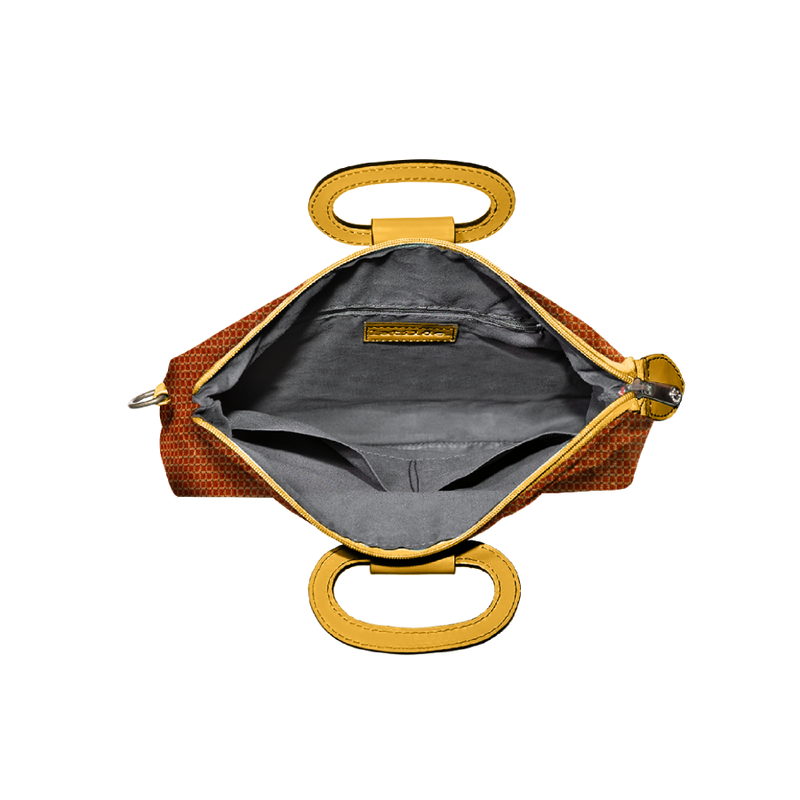 Emma phone bag senape e arancio