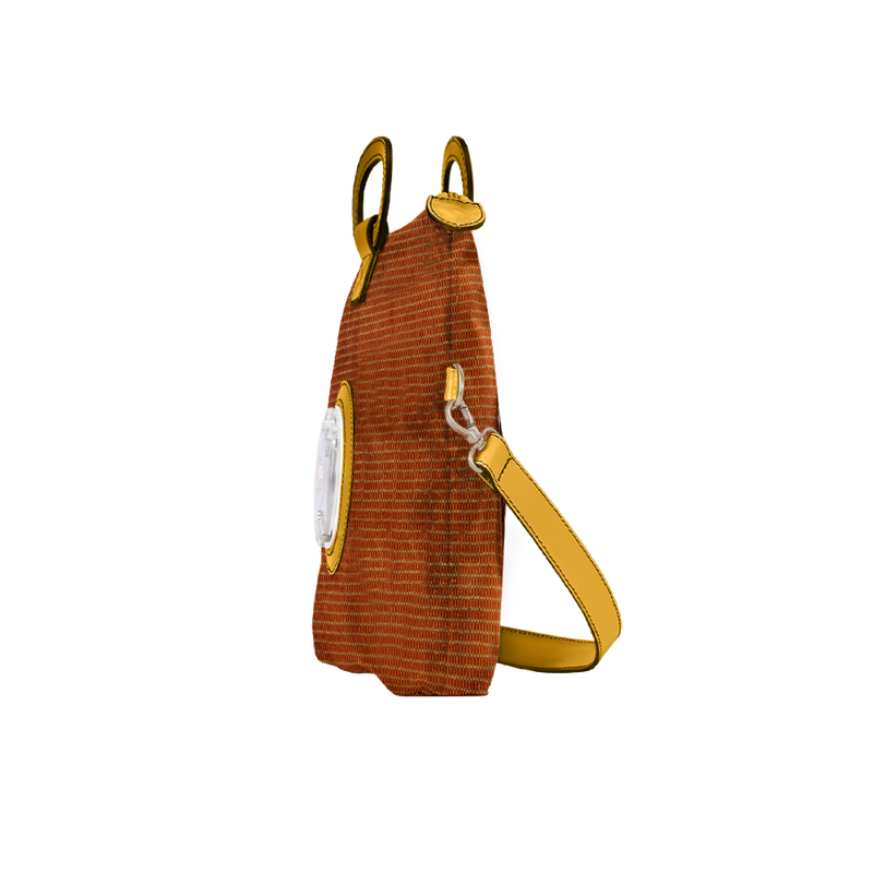 Emma phone bag senape e arancio