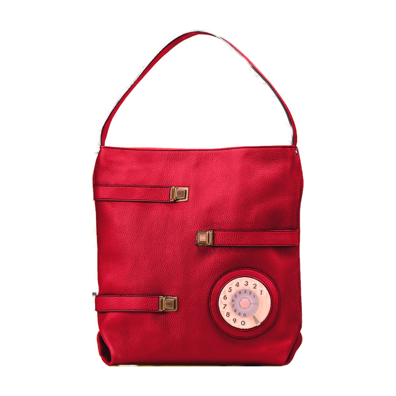 Shopping phone bag rosso
