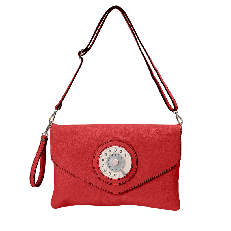 Letter phone bag rosso
