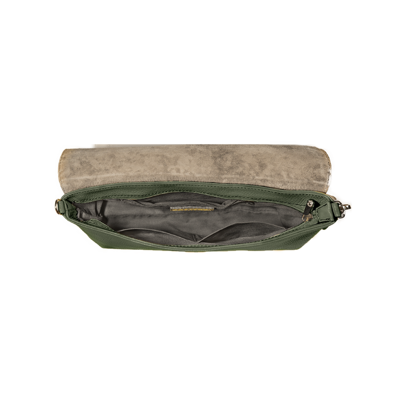 Letter phone bag verde oliva