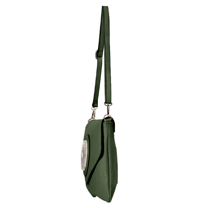 Letter phone bag verde oliva