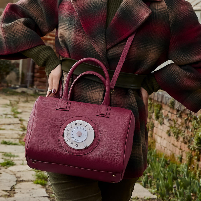 Bauletto Sofia phone bag magenta