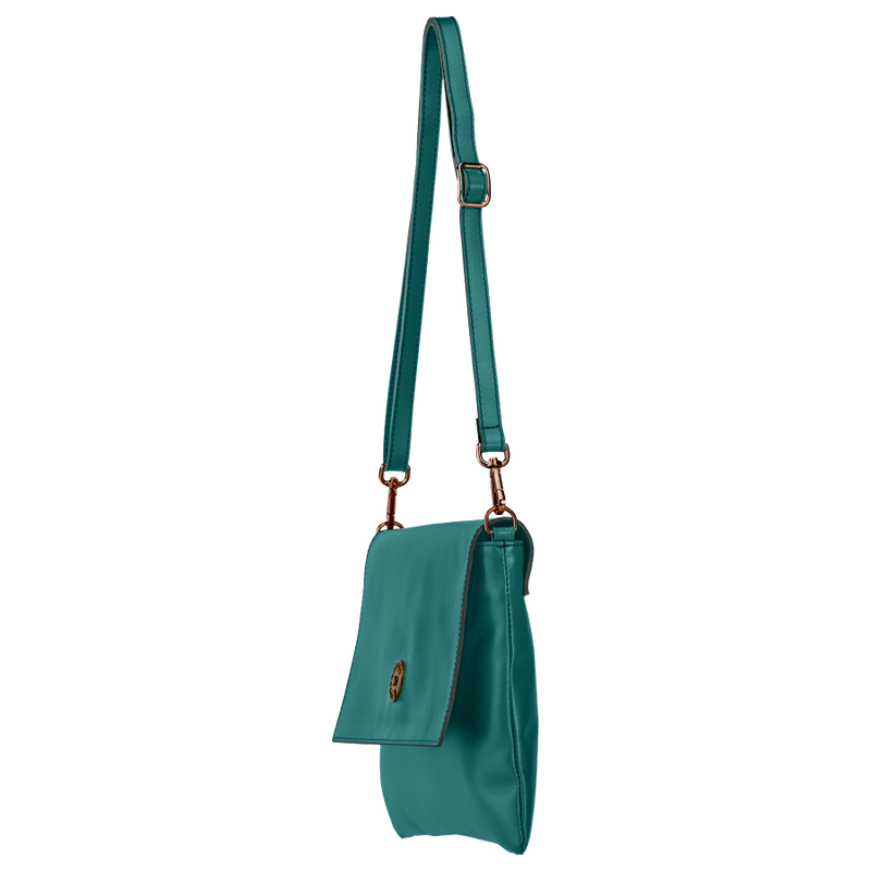 Pretty phone bag turchese