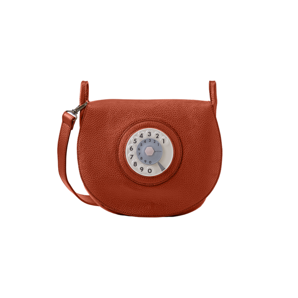 Saddle phone bag cotto