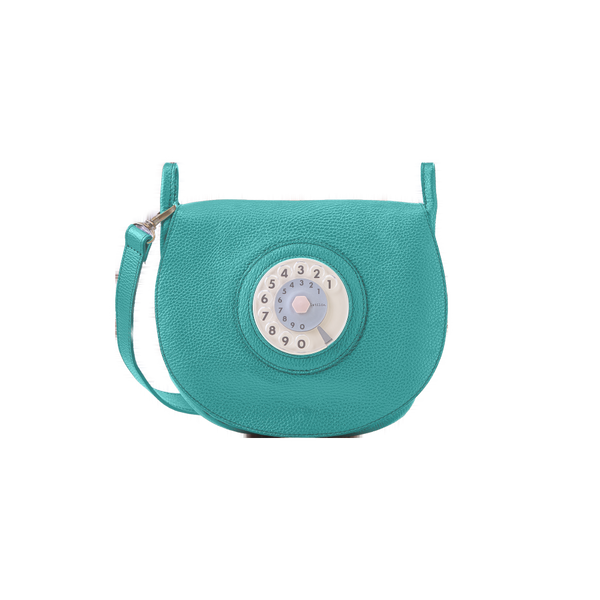 Saddle phone bag turchese