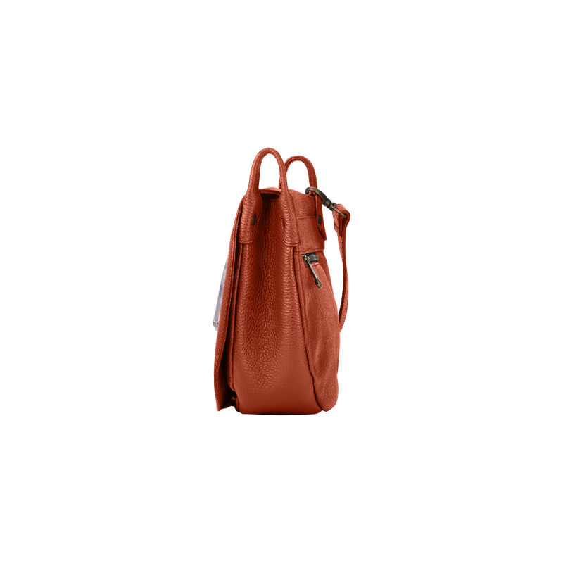 Saddle phone bag cotto