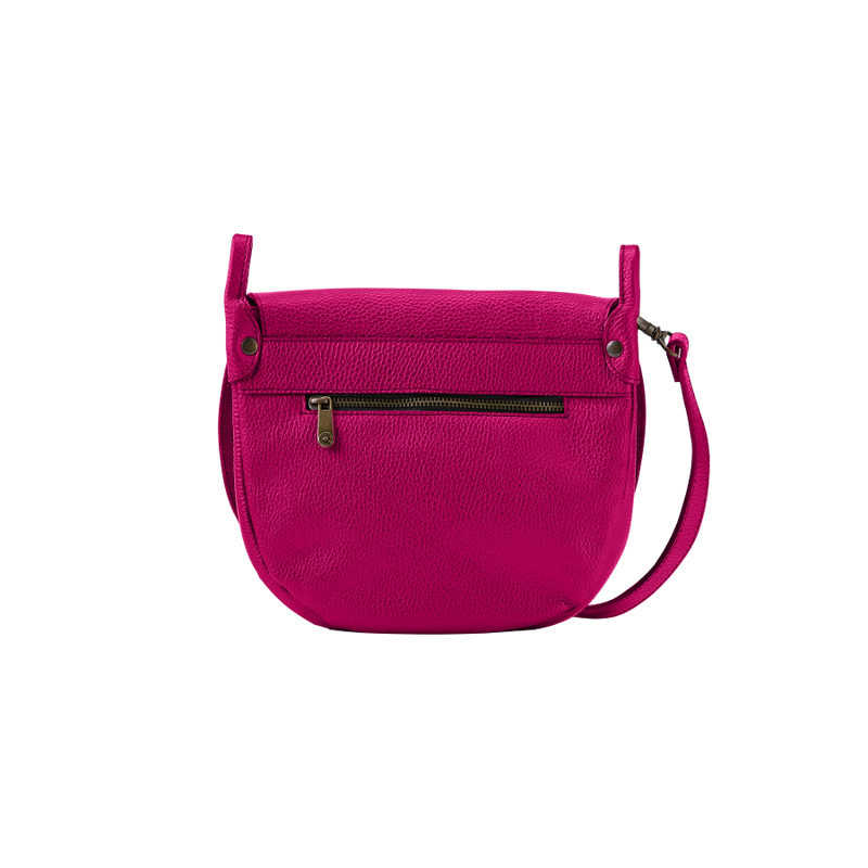 Saddle phone bag fucsia