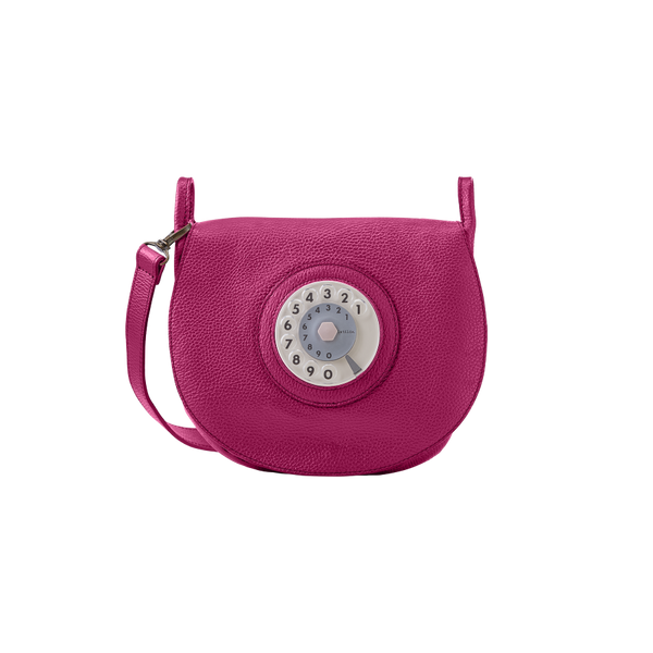 Saddle phone bag fucsia