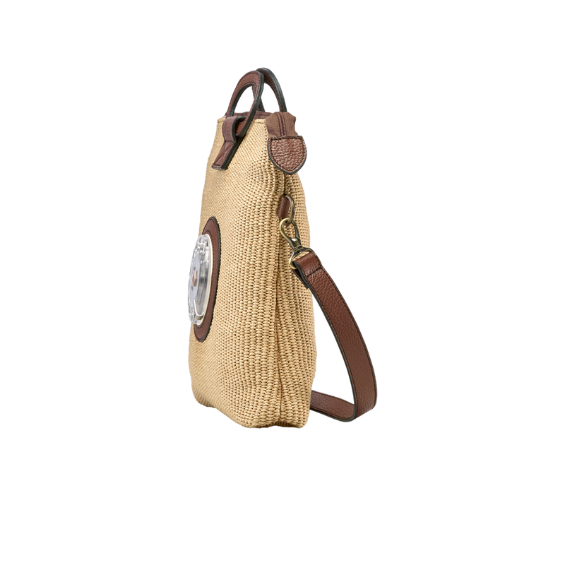 Emma phone bag raffia naturale