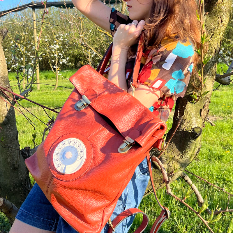 Zaino Flat phone bag cotto