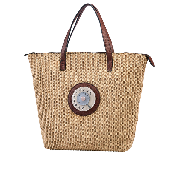 Easy phone bag raffia naturale